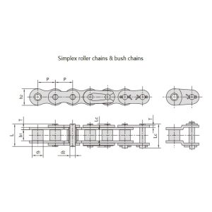 سلسلة من سلاسل التروس الدقيقة قصيرة المسافة