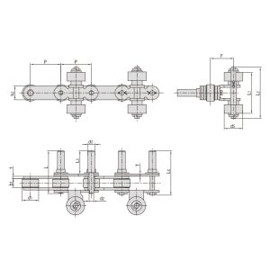 سلسلة ناقل لمعدات الرش