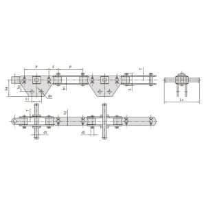 سلسلة ناقل مزدوجة المفصلات