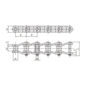 سلسلة نقل ذات وصلات ملتوية شديدة التحمل