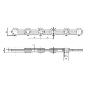 سلسلة أوراق ذات دبوس مجوف