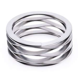 زنبرك موجي متعدد اللفات مع نهايات رقيقة