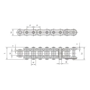 سلسلة دراجة نارية ذات حلقة دائرية