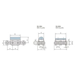 سلسلة لوحية مرفقة بالمطاط