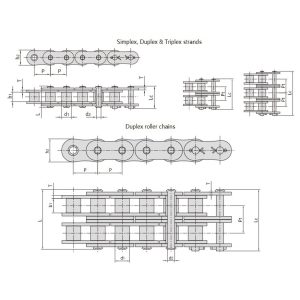 سلسلة بكرات قصيرة المدى عالية القوة