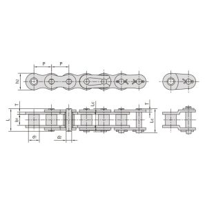 سلسلة بكرات قصيرة من الفولاذ المقاوم للصدأ