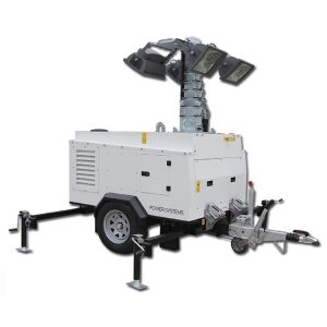 برج إضاءة هيدروليكي متحرك يعمل بالديزل ومصنوع من معدن الهاليد