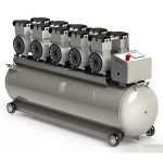 ضاغط هواء كهربائي خالٍ من الزيت لطب الأسنان