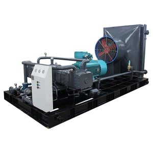 ضاغط غاز طبيعي مركب على منصة